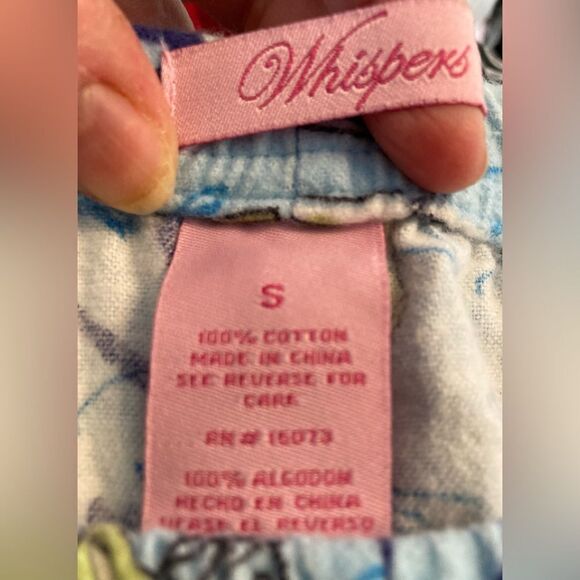 Parisian Shopping Trip flannel pj bottoms w/ Eiffel Tower, purses,French phrases - Picture 13 of 14